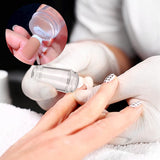 Tampon d'art d'ongle en silicone transparent