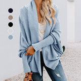 Cardigan en Tricot de Couleur Unie