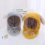 Bonnet polaire à capuche avec visière coupe-vent