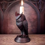 Porte-bougies en forme de hibou