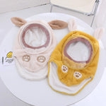 Bonnet polaire à capuche avec visière coupe-vent