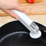 Brosse à pot avec distribution automatique de liquide
