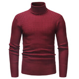 Pull à Col Roulé en Maille pour Homme