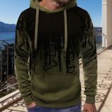 Sweat à Capuche Imprimé à la Mode pour Hommes