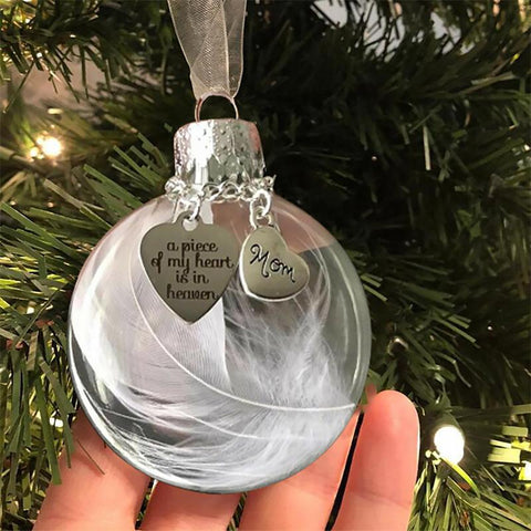 Ornements De Boule De Plumes De Noël