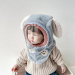 Bonnet polaire à capuche avec visière coupe-vent