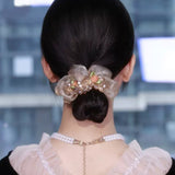 Élastiques à cheveux en cristal pour gros intestin