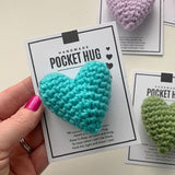 Petit cadeau en forme de coeur crocheté Pochettes