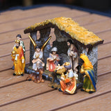 Ensemble de figurines de la Nativité