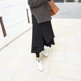 Pantalon Jupe en Molleton Irrégulier