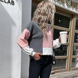 Sweat gaufré color block