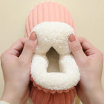 Chaussons chauds en peluche