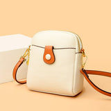 Élégant sac à bandoulière contrasté