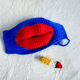 Masque de cigarette bouche saucisse