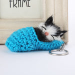 Porte-clés Chaton endormi mignon
