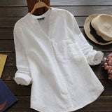 Chemisier ample décontracté uni