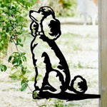 Chiot de Silhouette de Chien en Métal
