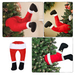 Décoration de jambes de Père Noël