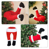 Décoration de jambes de Père Noël