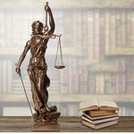 Décoration de la statue de la déesse de la justice