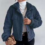 Veste en peluche à revers