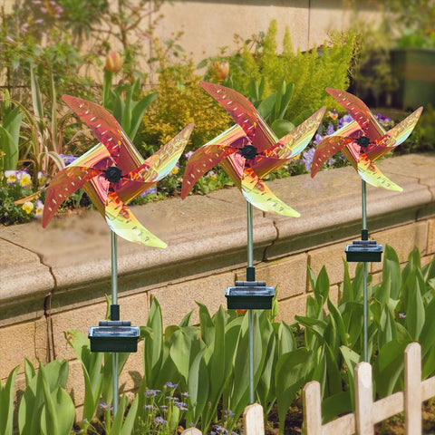 Lampe éolienne solaire de jardin étanche