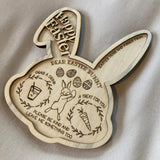 Plateau de friandises lapin de Pâques