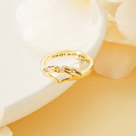 Bague de Couple de Mains Étreintes Aimantes