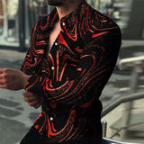 Chemise Graphique Imprimée En 3D Pour Homme