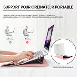 Housse pour ordinateur portable Housse en cuir avec support réglable