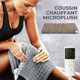 coussin chauffant en micropeluche