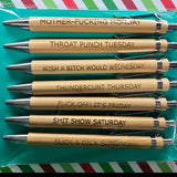 Ensemble de stylos amusants (7 pièces)