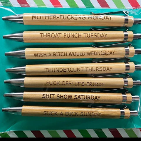 Ensemble de stylos amusants (7 pièces)