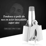 Tondeuse À Poils De Nez Manuel en Acier Inoxydable