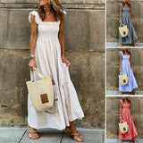 Robe Longue à Buste Smocké