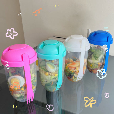 Tasse à salade portative légère Mason