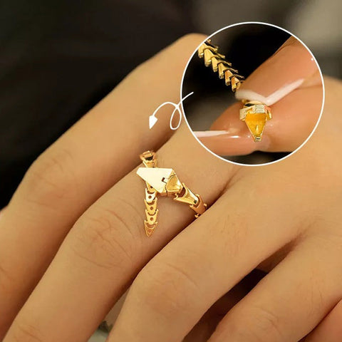 Bague serpent ouverte à la mode