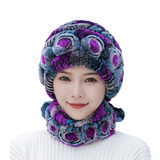 Chapeau en Fourrure de Lapin Rex