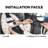 Support de tête de couchage pour voiture en forme de H