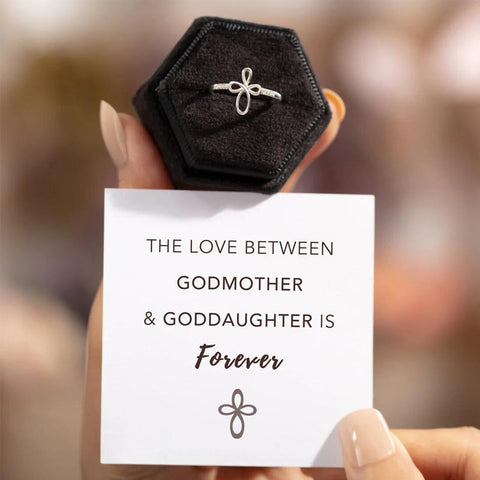 Bague enveloppante croix micro pavée