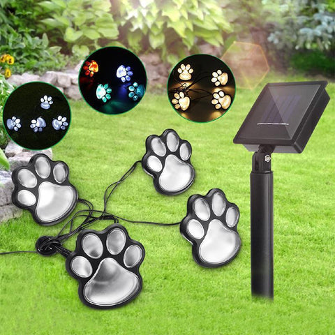 Lampe de jardin solaire à griffes d'ours