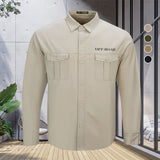 Chemise Cargo En Coton Pour Hommes