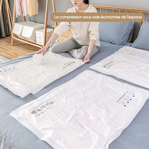 Sac de Rangement à Compression Sous Vide