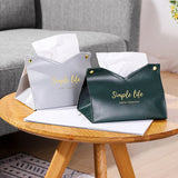 Boîte de rangement en cuir pour mouchoirs