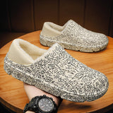 Chaussures d'Intérieur en Coton Peluche Chaud pour Hommes