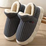 Chaussons chauds en peluche