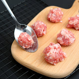 Cuillère en forme de boulette de viande en acier inoxydable