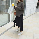 Pantalon Jupe en Molleton Irrégulier