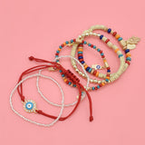 Bracelets de perles de riz multicouches