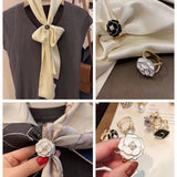 🏵️Boucle d’Écharpe Camélia🏵️